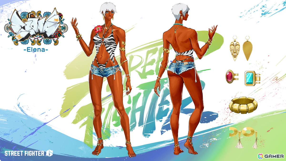 「スト6」ディージェイとエレナの水着衣装が3月17日に配信！「JAM Project」とのコラボ楽曲もの画像