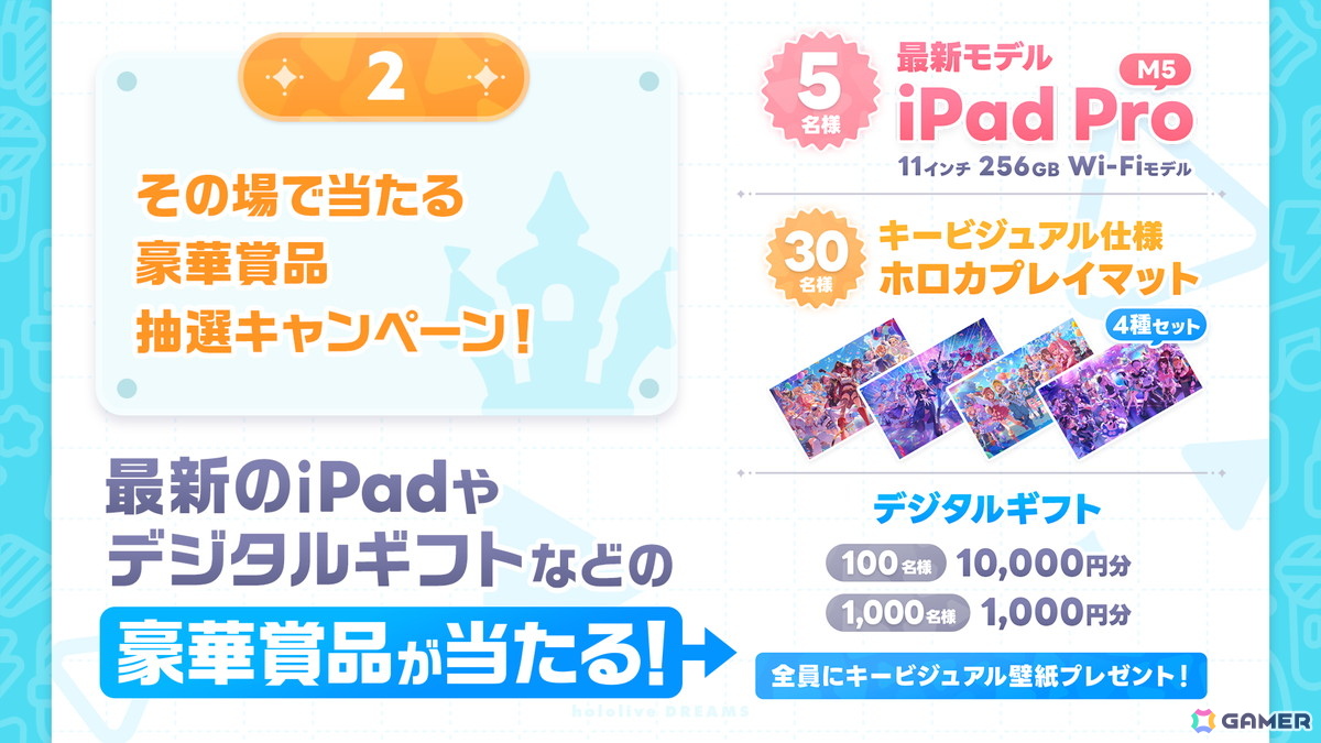 「ホロライブ ドリームス」全世界同時事前登録がスタート!リズムゲームを中心としたテーマパークが舞台のリズム&RPGの画像