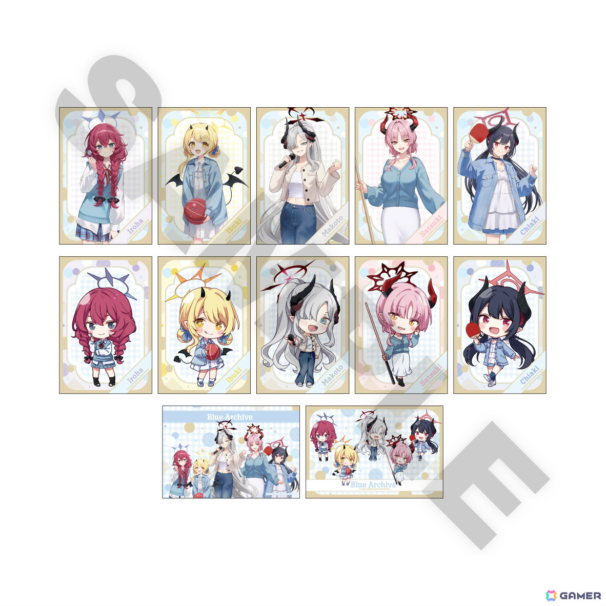 「ブルアカ」×ROUND1のコラボキャンペーンが開催！万魔殿の新規描き起こしグッズが多数登場の画像