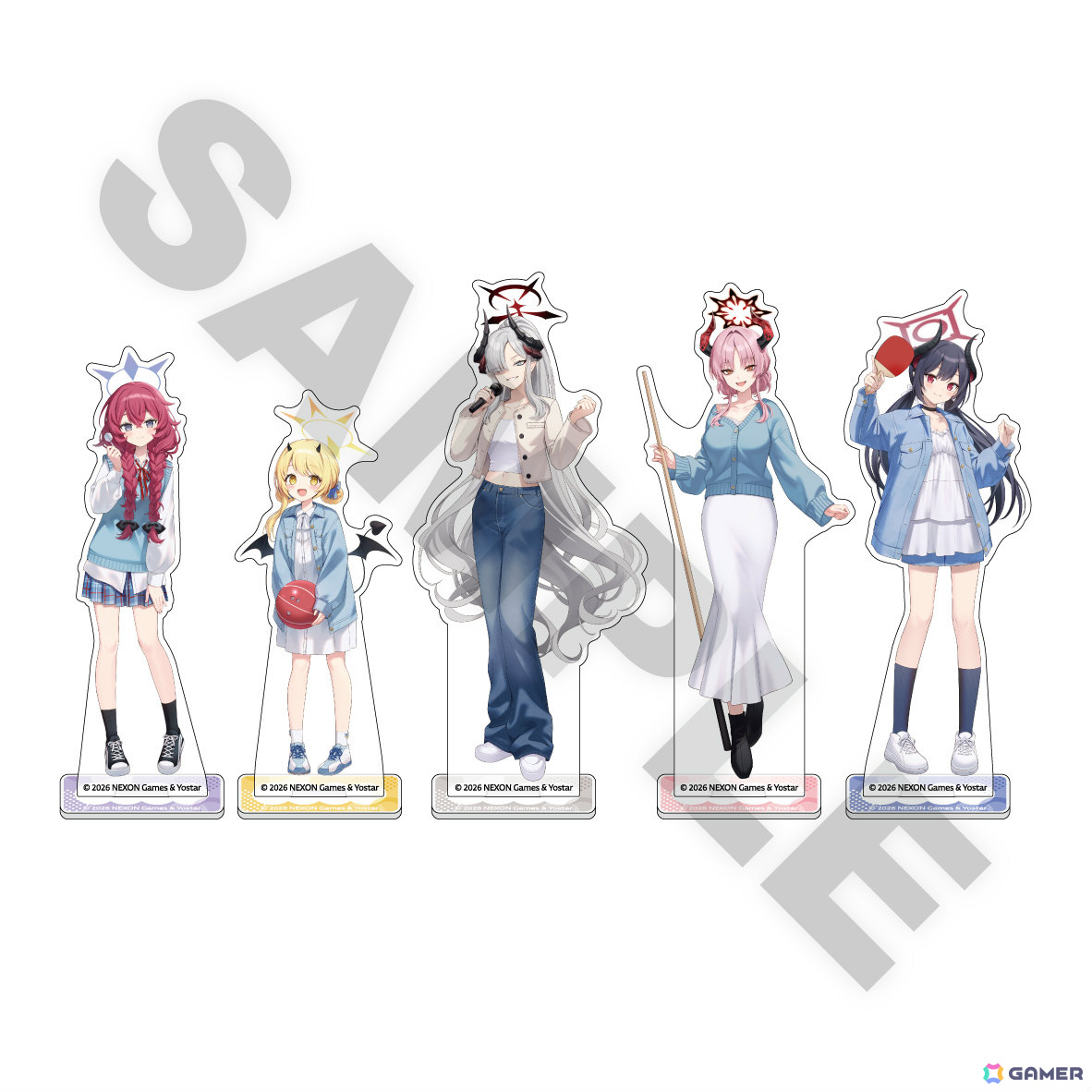 「ブルアカ」×ROUND1のコラボキャンペーンが開催！万魔殿の新規描き起こしグッズが多数登場の画像