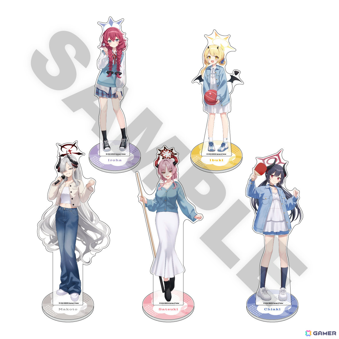 「ブルアカ」×ROUND1のコラボキャンペーンが開催！万魔殿の新規描き起こしグッズが多数登場の画像
