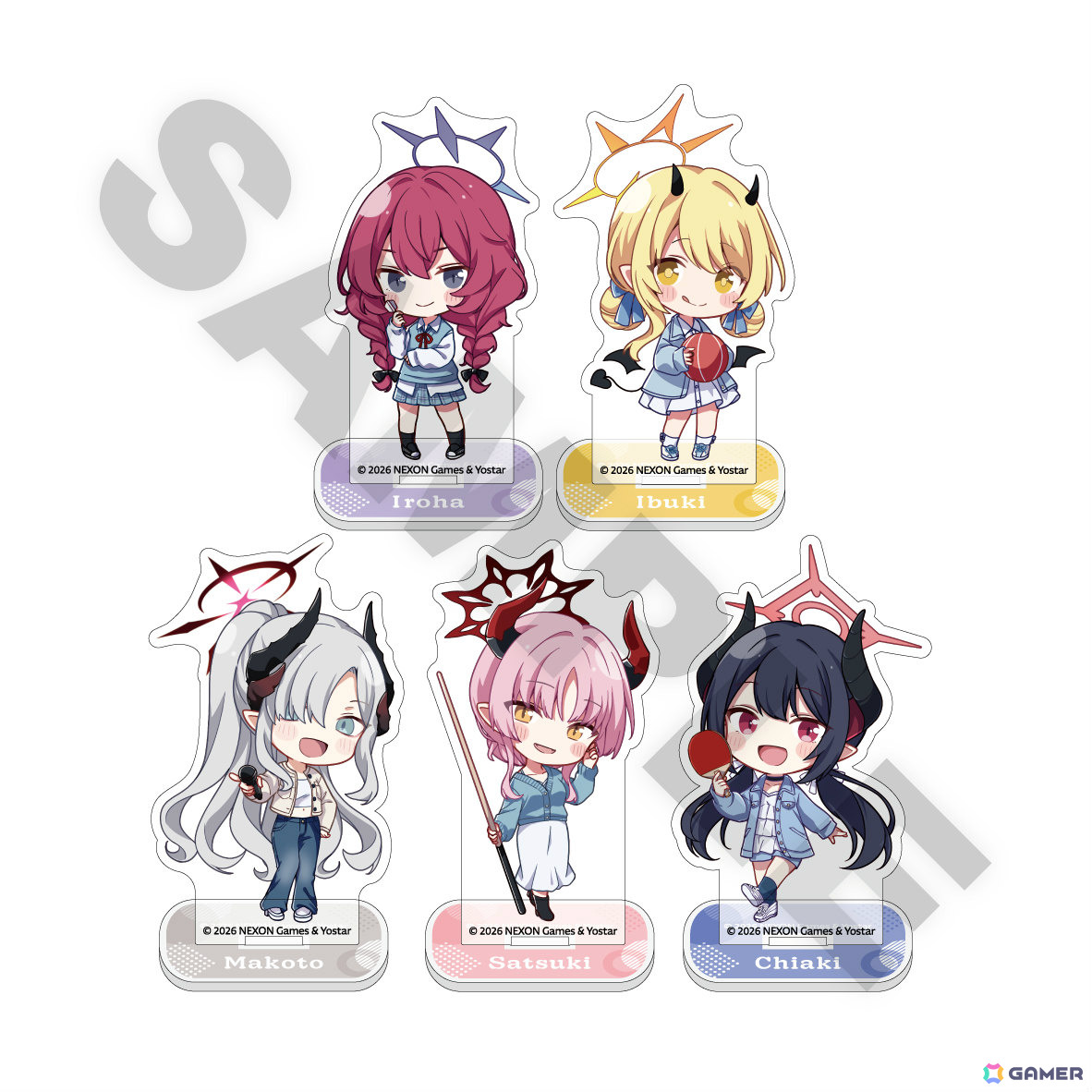 「ブルアカ」×ROUND1のコラボキャンペーンが開催！万魔殿の新規描き起こしグッズが多数登場の画像