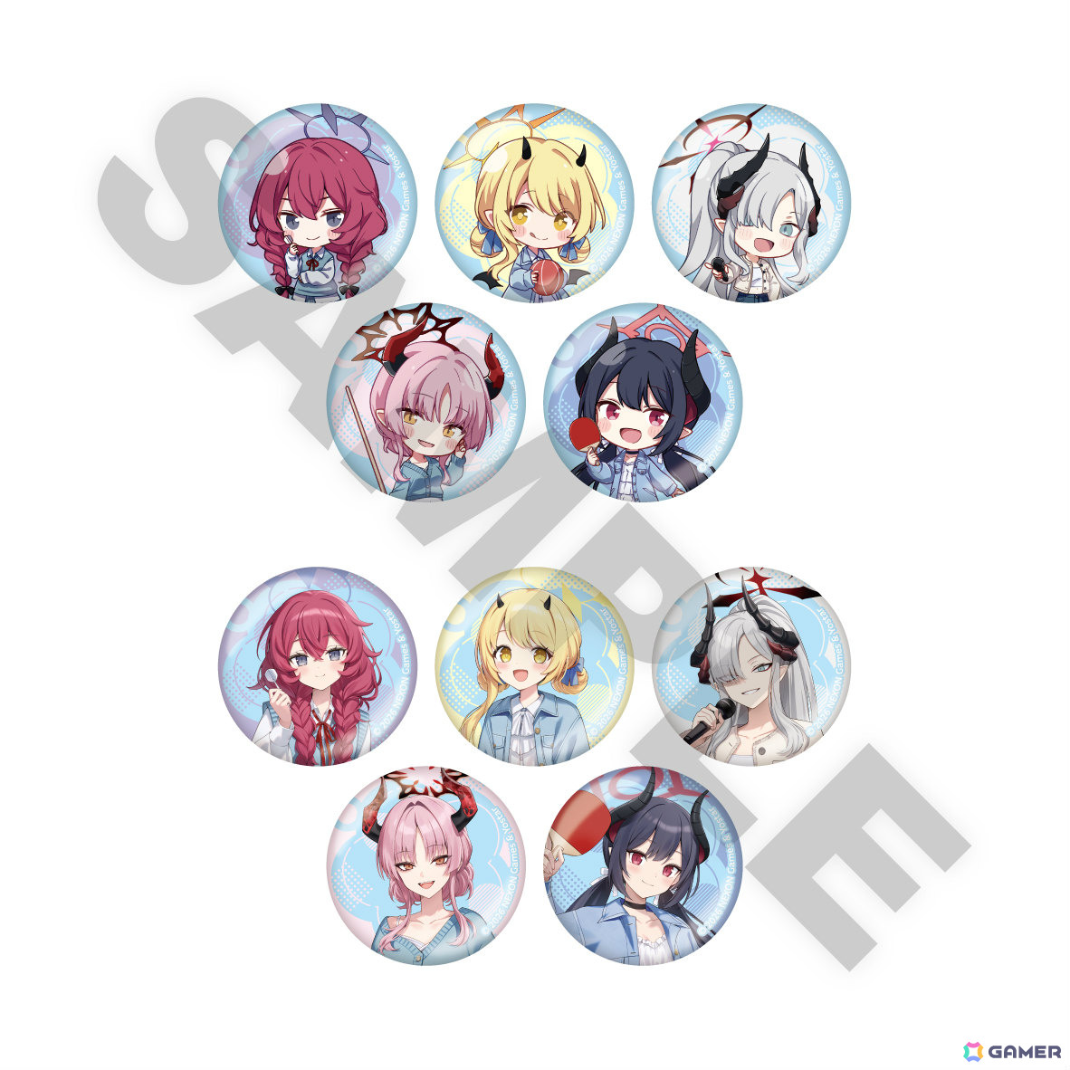 「ブルアカ」×ROUND1のコラボキャンペーンが開催！万魔殿の新規描き起こしグッズが多数登場の画像