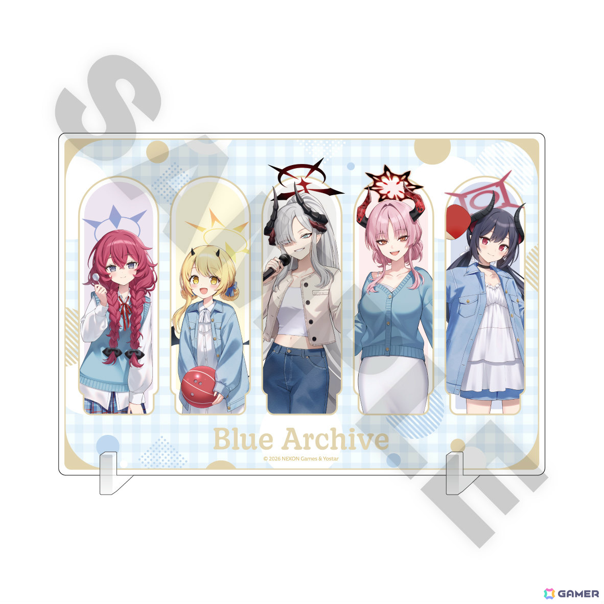 「ブルアカ」×ROUND1のコラボキャンペーンが開催！万魔殿の新規描き起こしグッズが多数登場の画像