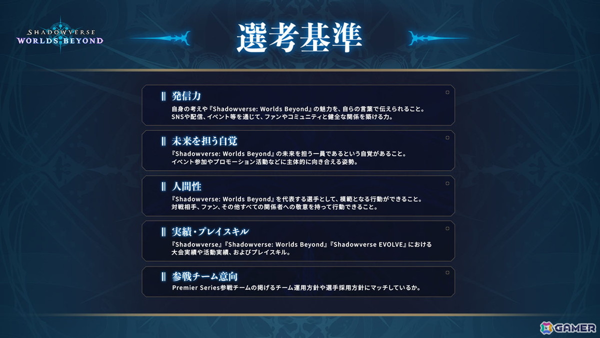 「シャドバWB」新リーグ「Shadowverse Premier Series 26-27」の参戦8チームが決定!年間王者が手にする優勝賞金は1億円にの画像