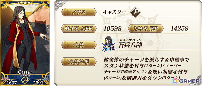 「★5（SSR）諸葛孔明〔エルメロイII世〕」