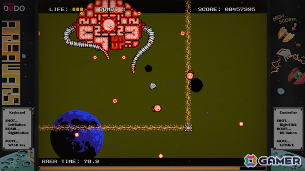 全方位から迫り来る敵を迎え撃つ2Dシューティング「AREA WARS」がリリース！連鎖爆発による爽快なスコアアタックを楽しもうの画像