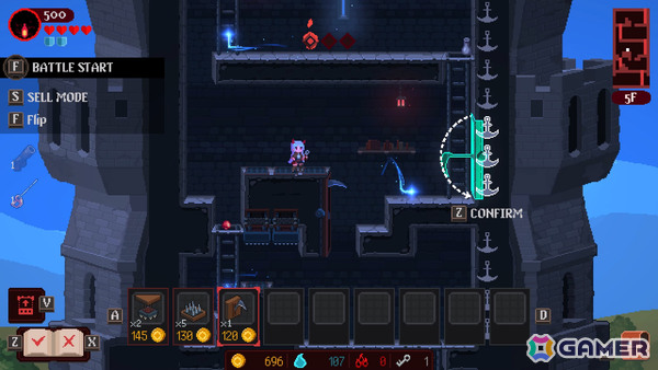 塔を登ってくる敵を罠とアクションで迎え撃つローグライト・ディフェンスゲーム「魔王の塔」Steamプレイテストが開催！の画像