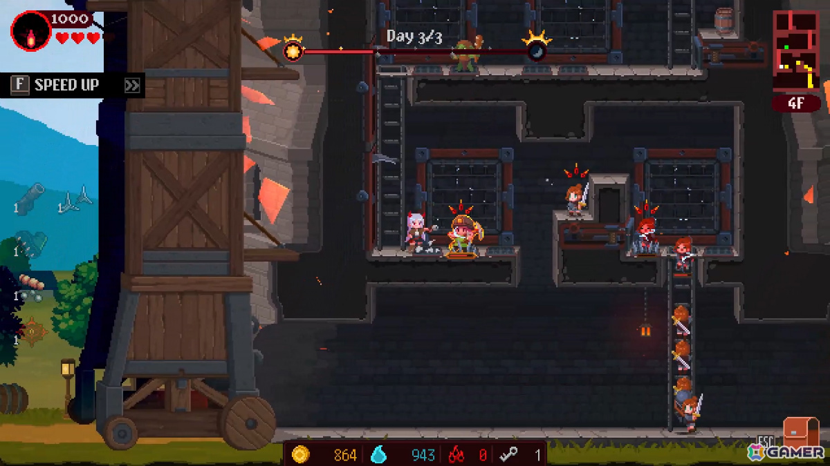 塔を登ってくる敵を罠とアクションで迎え撃つローグライト・ディフェンスゲーム「魔王の塔」Steamプレイテストが開催！の画像11