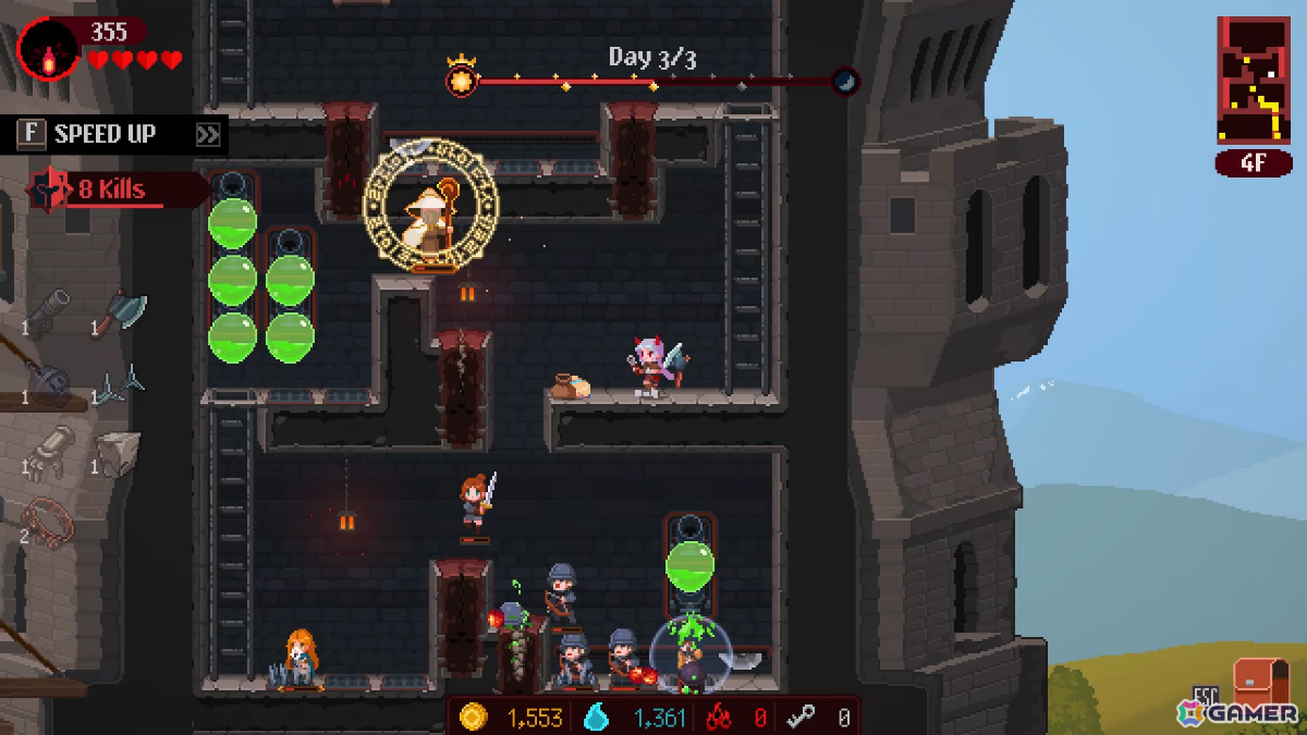 塔を登ってくる敵を罠とアクションで迎え撃つローグライト・ディフェンスゲーム「魔王の塔」Steamプレイテストが開催！の画像5