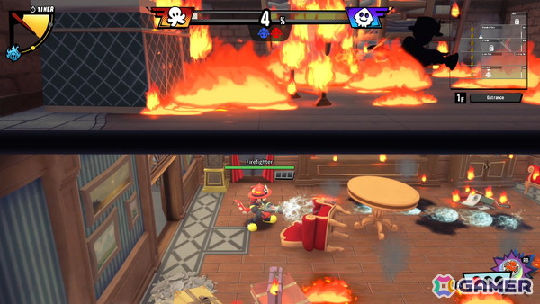 消防士に紛れ込む“火をつけているアーティスト”は誰だ！オンラインマルチの人狼アクションゲーム「OCTOPinbs」がSteamで2026年春に発売の画像