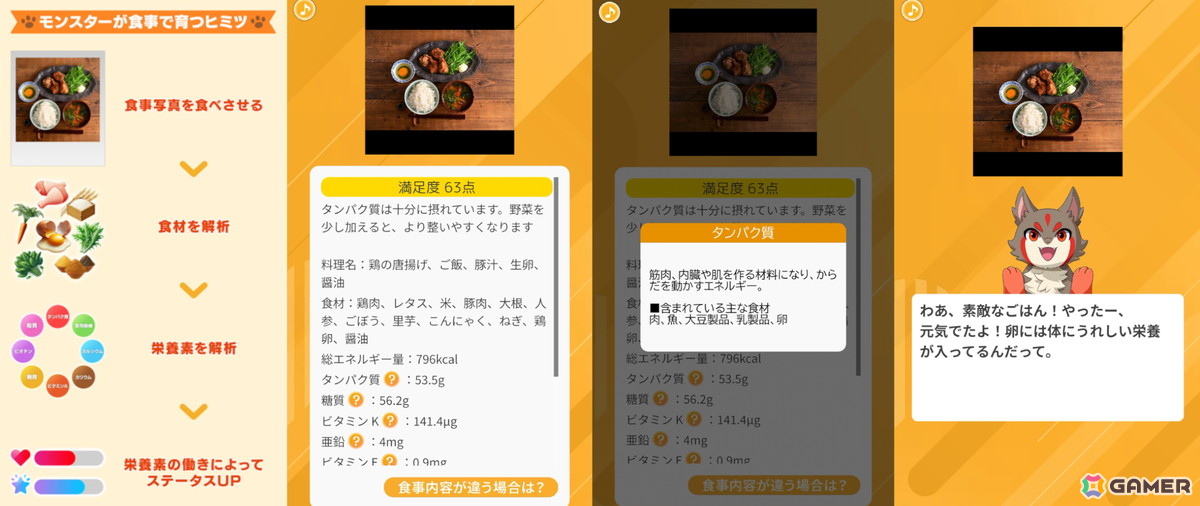 AI食事解析の流れ