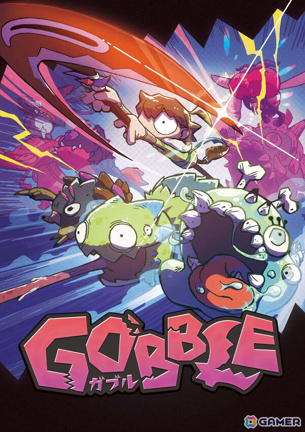 カートゥーン調グラフィックで描かれる横スクロールアクション「GOBBLE」が9月24日に発売！襲い来るモンスターたちを喰らい尽くせの画像1