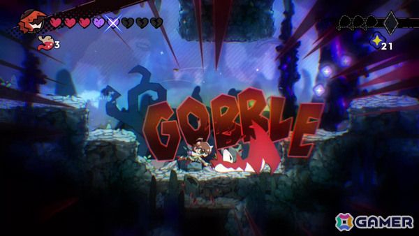 カートゥーン調グラフィックで描かれる横スクロールアクション「GOBBLE」が9月24日に発売！襲い来るモンスターたちを喰らい尽くせの画像18