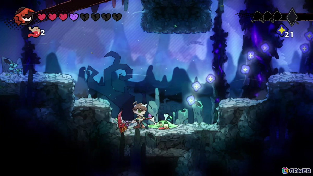 敵を倒すと、目の前に死骸が……。捕食のチャンスです！