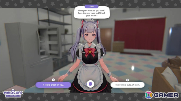 韓国インディーゲームとして初めてVTuber IPを活用したフル3Dシミュレーション「Maid Cafe Simulator」が2026年下半期にリリース！の画像3