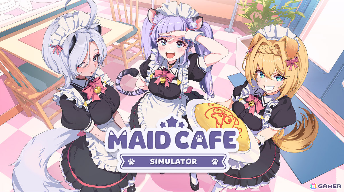 韓国インディーゲームとして初めてVTuber IPを活用したフル3Dシミュレーション「Maid Cafe Simulator」が2026年下半期にリリース！の画像