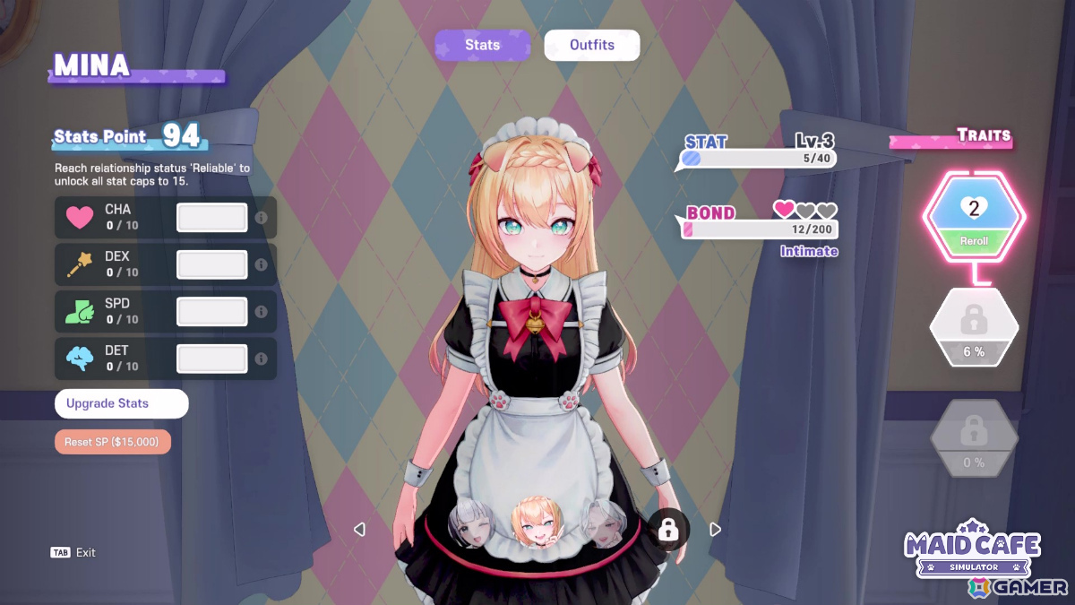 韓国インディーゲームとして初めてVTuber IPを活用したフル3Dシミュレーション「Maid Cafe Simulator」が2026年下半期にリリース！の画像