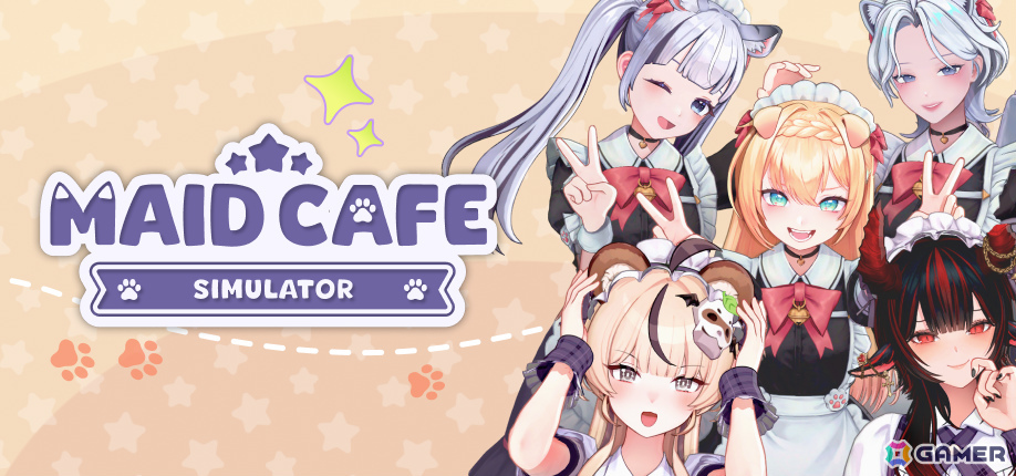 韓国インディーゲームとして初めてVTuber IPを活用したフル3Dシミュレーション「Maid Cafe Simulator」が2026年下半期にリリース！の画像