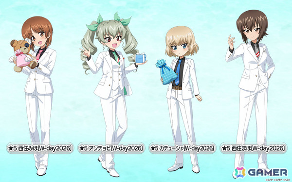 「ガールズ＆パンツァー 戦車道大作戦！」みほ、アンチョビ、カチューシャ、まほがホワイトデー2026生徒として登場！の画像2