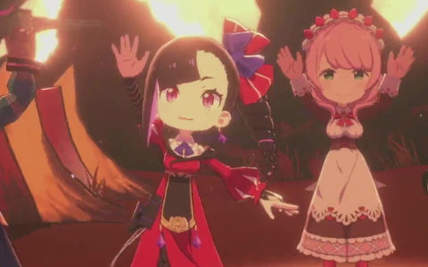 エトランジュ オーヴァーロードのロゴとキャラクターイラスト