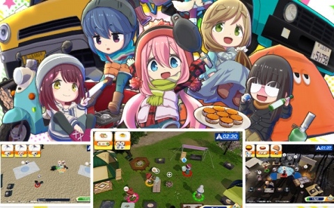 段取りアクション「ゆるキャン△ みんなでワチャワチャ！キャンピングクック！」Steam版のリリース日が3月18日に決定！