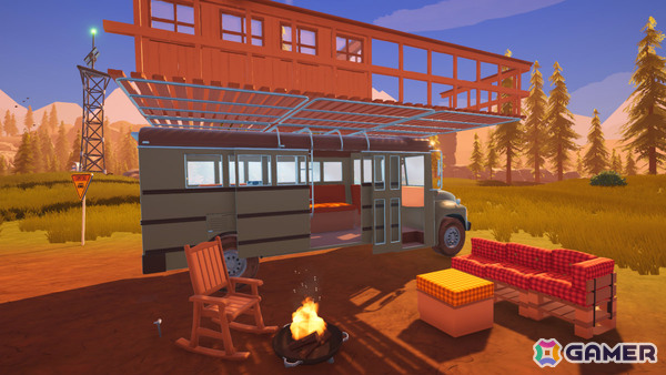 ゆるっとサバイバル「アウトバウンド」パッケージ版の発売日が6月25日に決定！選べる車種を1種追加するDLC「スクールバスアドベンチャー」が付属の画像