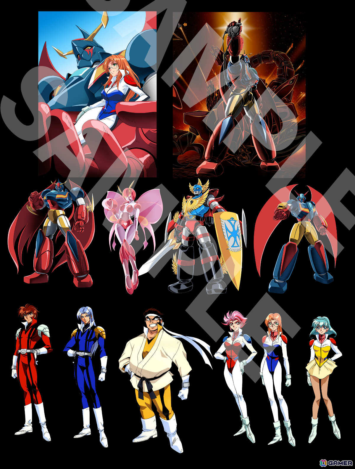 「70年代風ロボットアニメ ゲッP-X」店舗特典が公開！オリジナルスタッフによる描きおろしイラストを使った特典も登場の画像