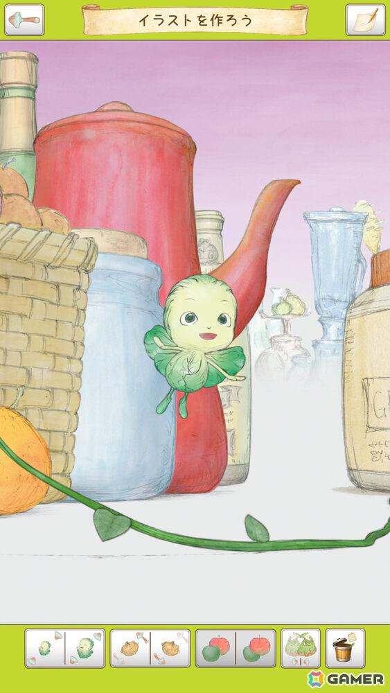 天野喜孝氏原作のアニメ「やさいのようせい」初となるゲームアプリ「やさいのようせいのさがしもの」が配信！の画像