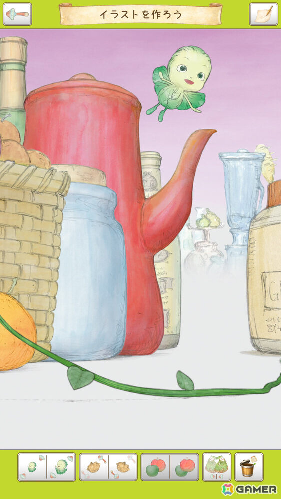 天野喜孝氏原作のアニメ「やさいのようせい」初となるゲームアプリ「やさいのようせいのさがしもの」が配信！の画像