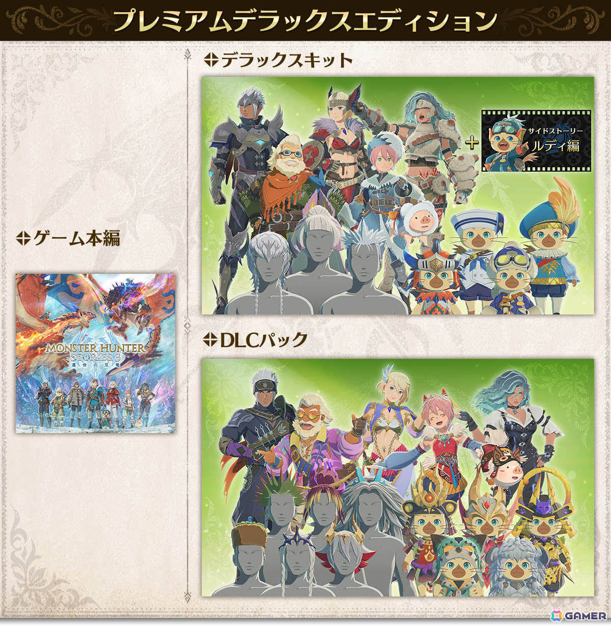 シリーズ最新作「モンスターハンターストーリーズ3　～運命の双竜～」が発売！紗理さんの歌う「Echoing Wings」にのせた特別映像も公開の画像