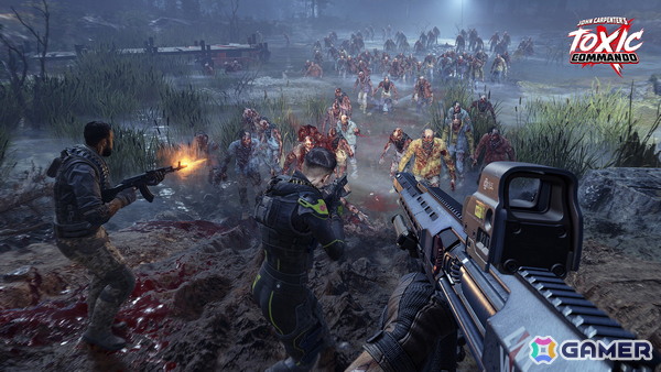 ジョン・カーペンター氏が開発に携わるFPS「John Carpenter's Toxic Commando」が発売！最大4人でゾンビの群れに立ち向かおうの画像