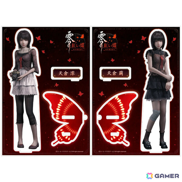 「零 ～紅い蝶～ REMAKE」新作グッズの予約受付が開始！缶バッジ＆取扱説明書付き万葉丸や蝶の鱗粉をイメージした流砂が舞うアクリルブロックなど4種の画像6