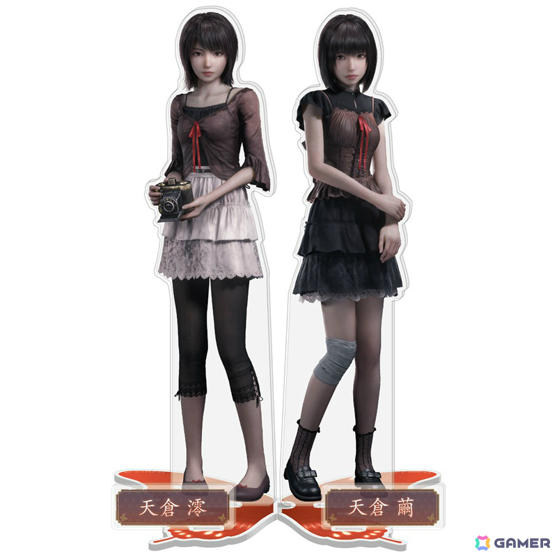 「零 ～紅い蝶～ REMAKE」新作グッズの予約受付が開始！缶バッジ＆取扱説明書付き万葉丸や蝶の鱗粉をイメージした流砂が舞うアクリルブロックなど4種の画像