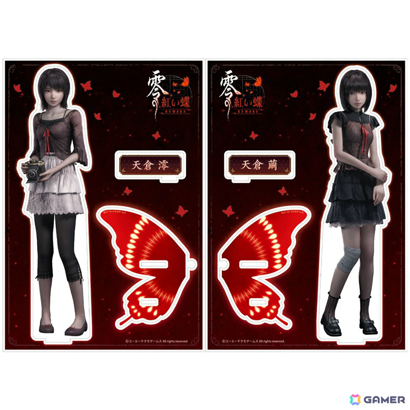 「零 ～紅い蝶～ REMAKE」新作グッズの予約受付が開始！缶バッジ＆取扱説明書付き万葉丸や蝶の鱗粉をイメージした流砂が舞うアクリルブロックなど4種の画像6