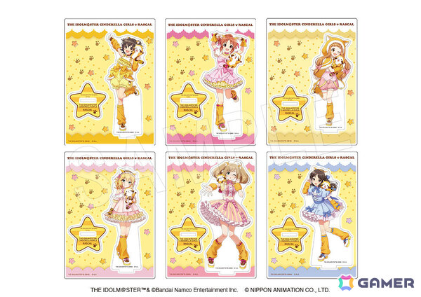 「デレマス」×「ラスカル」のコラボグッズがAnimeJapan 2026で販売決定！みりあ、ありすら6人の描き下ろしアクスタなどがラインナップの画像3