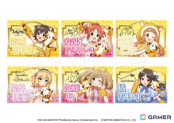 「デレマス」×「ラスカル」のコラボグッズがAnimeJapan 2026で販売決定！みりあ、ありすら6人の描き下ろしアクスタなどがラインナップの画像6