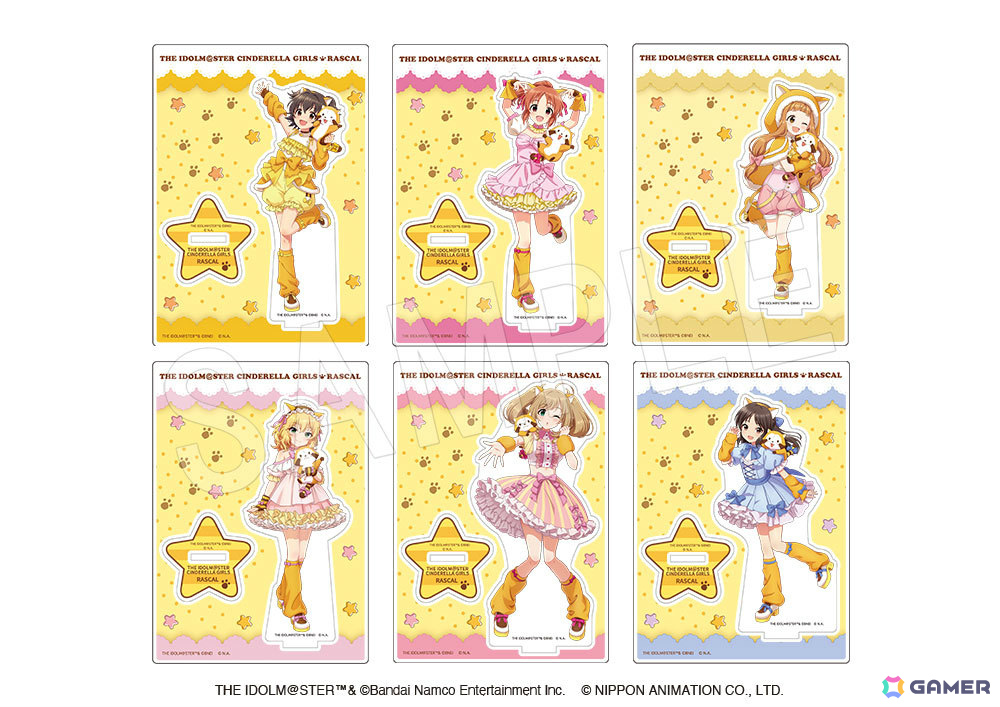 「デレマス」×「ラスカル」のコラボグッズがAnimeJapan 2026で販売決定！みりあ、ありすら6人の描き下ろしアクスタなどがラインナップの画像