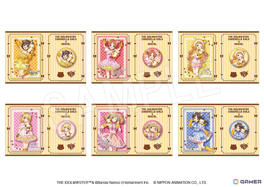 「デレマス」×「ラスカル」のコラボグッズがAnimeJapan 2026で販売決定！みりあ、ありすら6人の描き下ろしアクスタなどがラインナップの画像