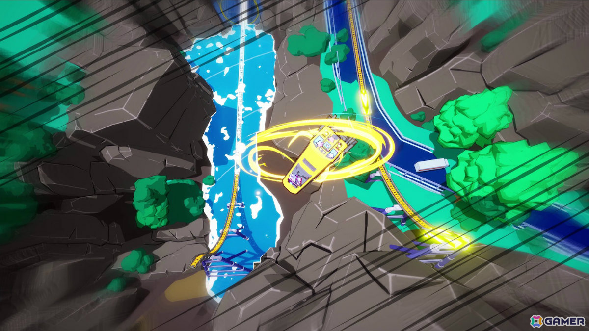 爆速で走る電車を操りトリックを決めるアクションレースゲーム「電車アタック」の配信日が6月18日に決定！Switch 2にも登場の画像4