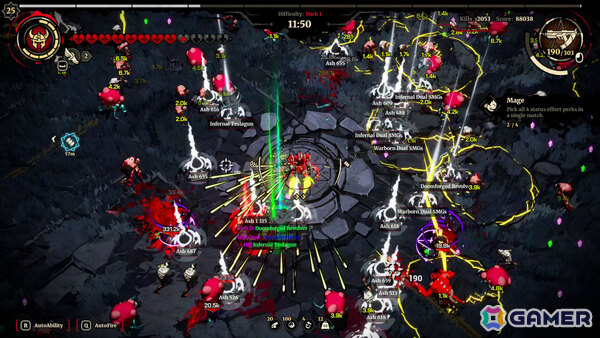 サバイバー×ハクスラによる悪魔的中毒性が魅力の高速アクションローグライト「グラインドサバイバー」がリリース!の画像