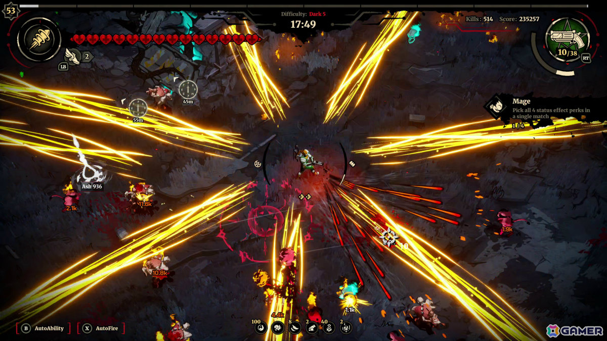 サバイバー×ハクスラによる悪魔的中毒性が魅力の高速アクションローグライト「グラインドサバイバー」がリリース!の画像