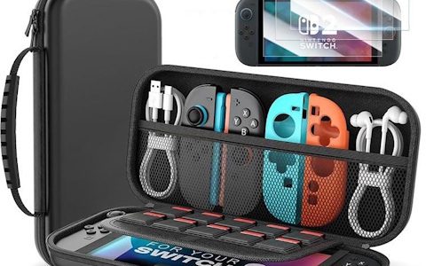 Switch 2対応の収納ケース＆保護フィルムセットが登場！持ち運び時の衝撃と画面を同時に保護
