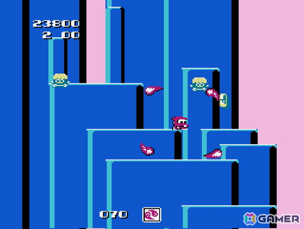 「忍者くん 阿修羅ノ章」のカベキックアクション