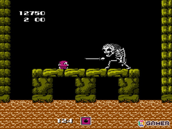 「忍者くん 阿修羅ノ章」の水中ステージ