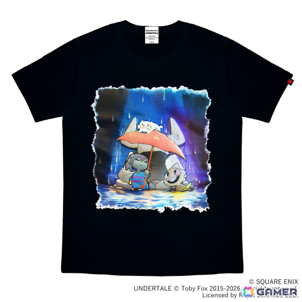 「UNDERTALE」10周年を記念してスクエニとのコラボTシャツが発売！サンズ＆チョコボなどの描き下ろしイラストがデザインされた全5種の画像1
