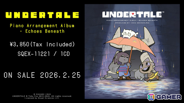 「UNDERTALE」10周年を記念してスクエニとのコラボTシャツが発売！サンズ＆チョコボなどの描き下ろしイラストがデザインされた全5種の画像11