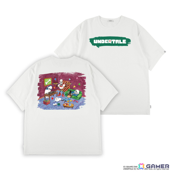 「UNDERTALE」10周年を記念してスクエニとのコラボTシャツが発売！サンズ＆チョコボなどの描き下ろしイラストがデザインされた全5種の画像2