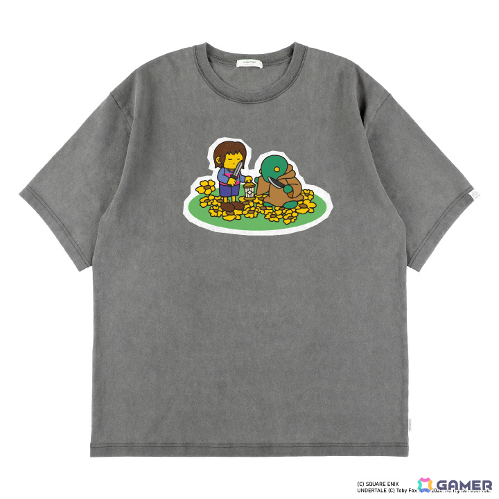 「UNDERTALE」10周年を記念してスクエニとのコラボTシャツが発売！サンズ＆チョコボなどの描き下ろしイラストがデザインされた全5種の画像