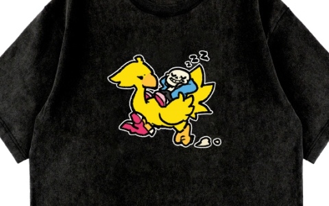 「UNDERTALE」10周年を記念してスクエニとのコラボTシャツが発売！サンズ＆チョコボなどの描き下ろしイラストがデザインされた全5種
